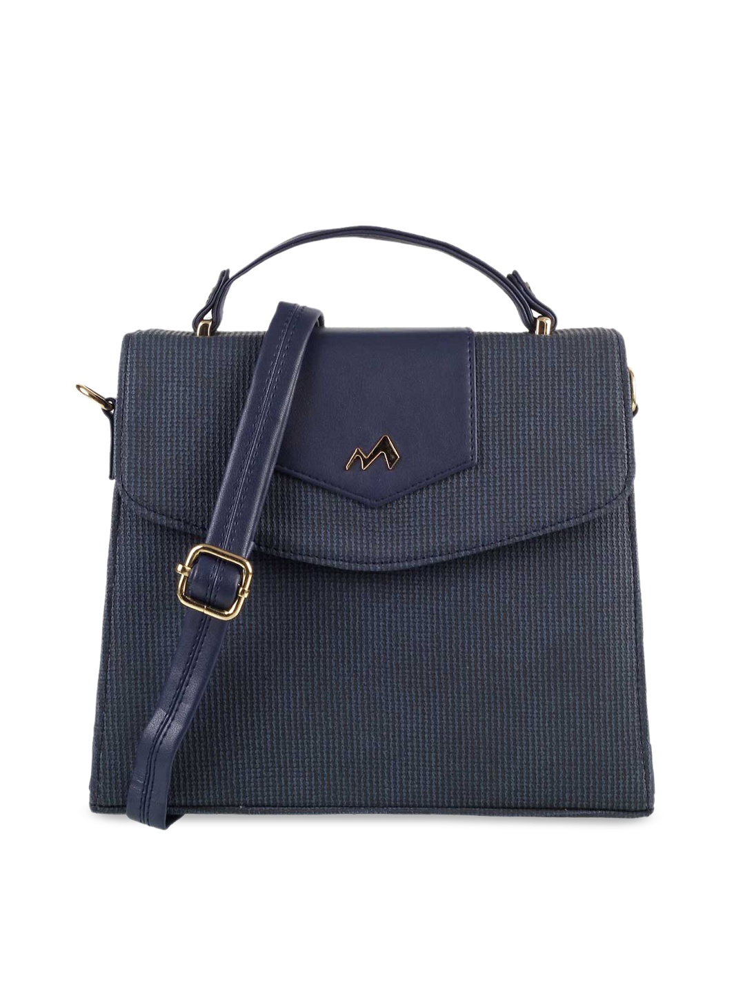 

Metro Blue Animal Textured PU Structured Satchel