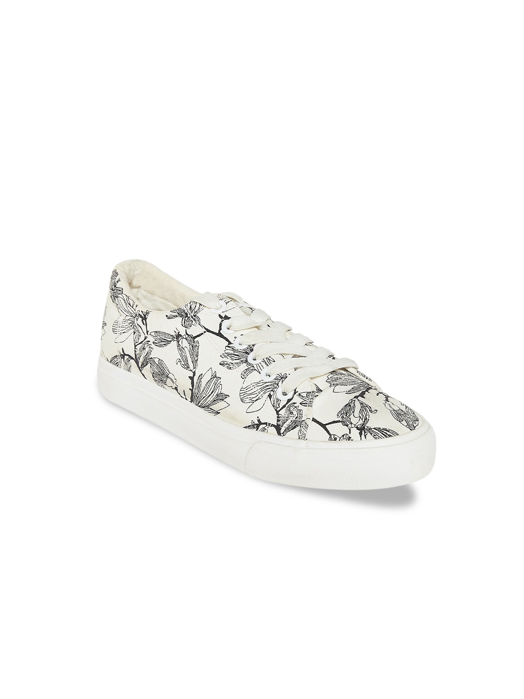

Forever Glam by Pantaloons Women White Printed Sneakers