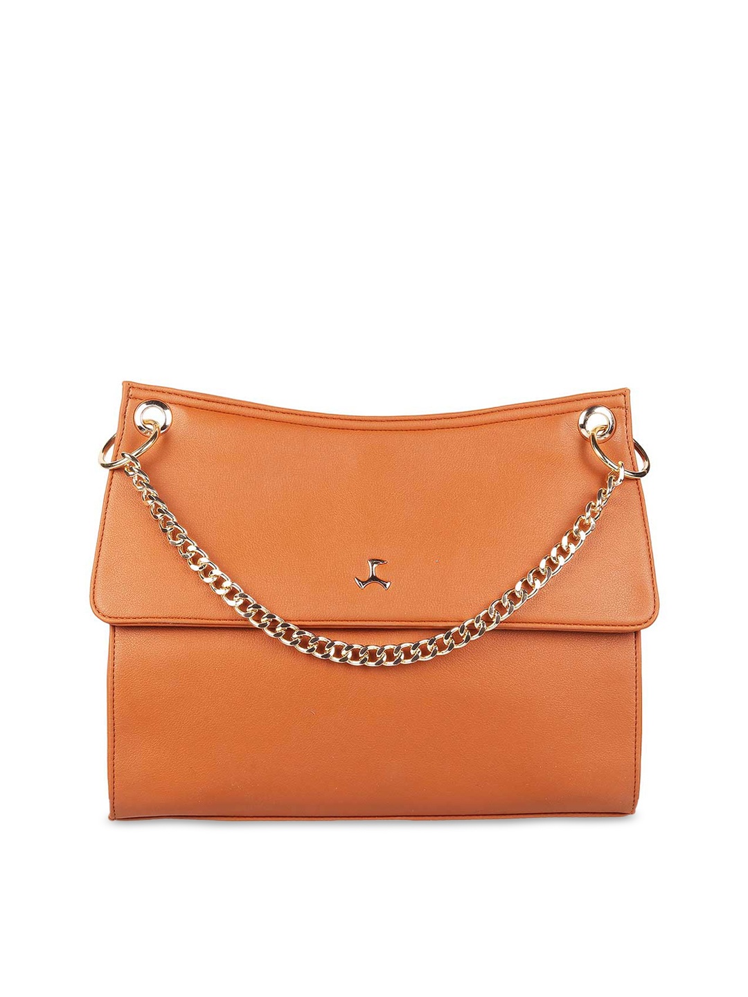 

Mochi Tan Brown Structured Handheld Bag