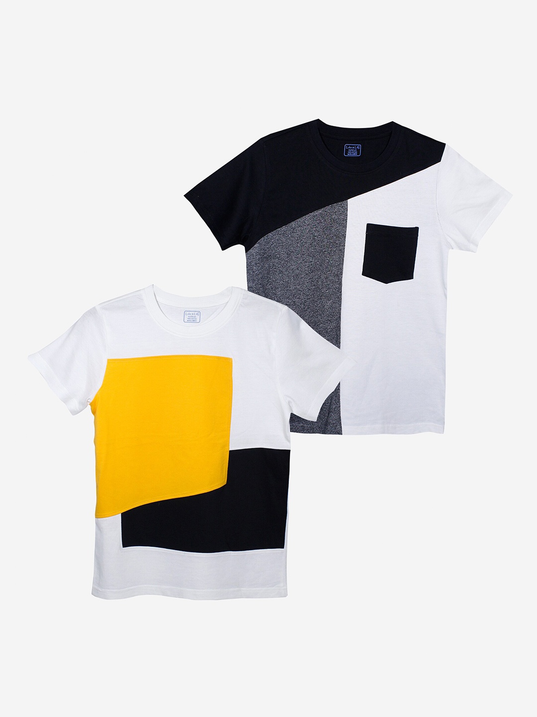 

Luke & Lilly Boys Multi 2 Colourblocked V-Neck T-shirt