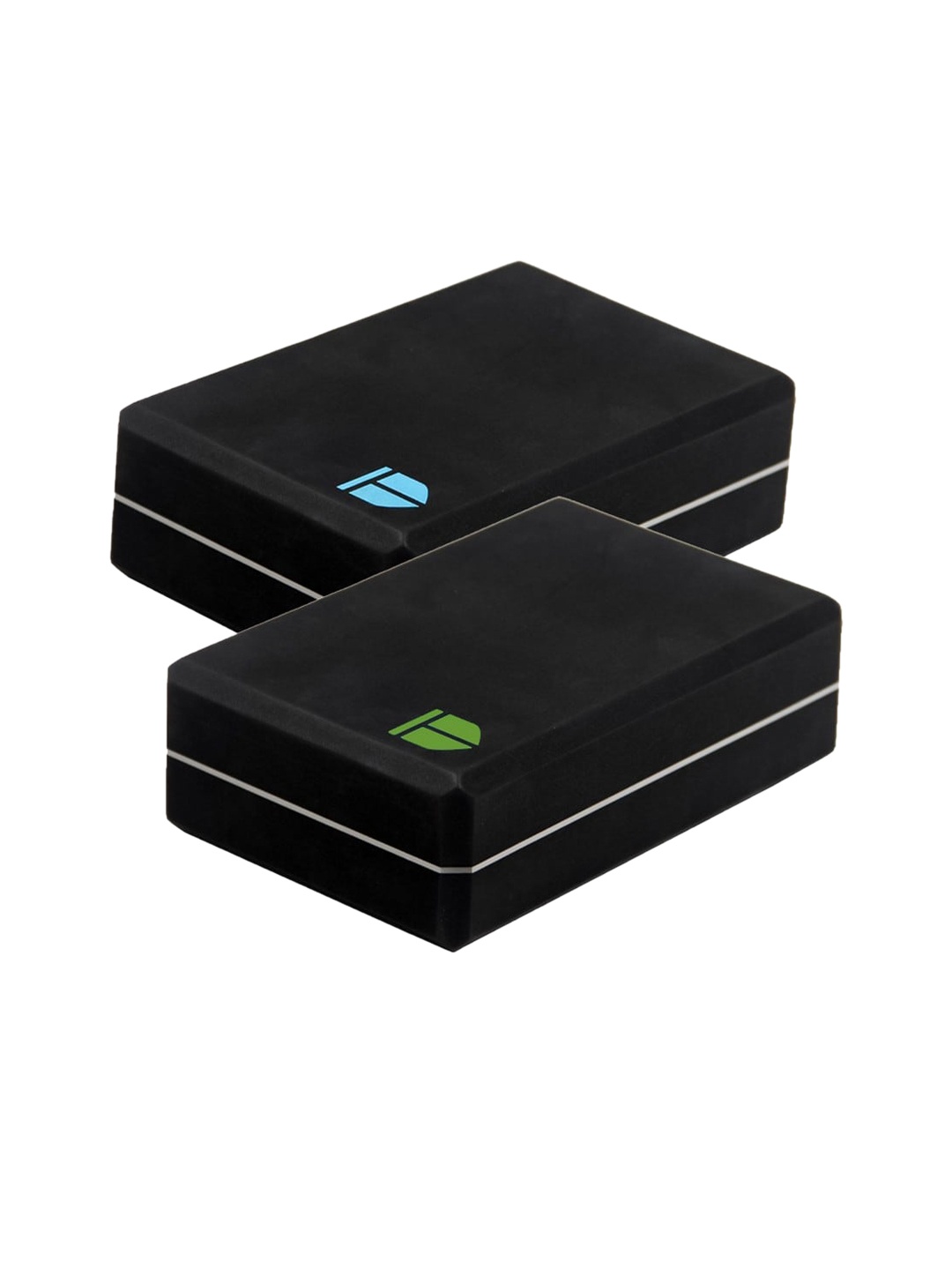 

TEGO Unisex Pack of 2 Black Solid Boost Yoga Block