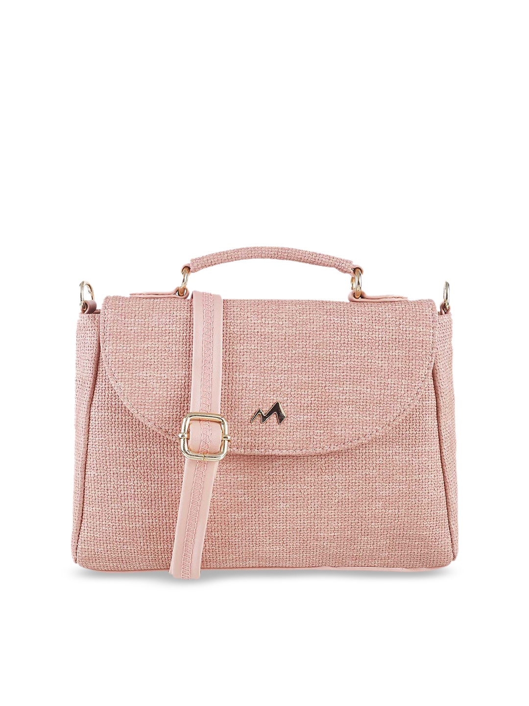 

Metro Pink Textured PU Structured Satchel