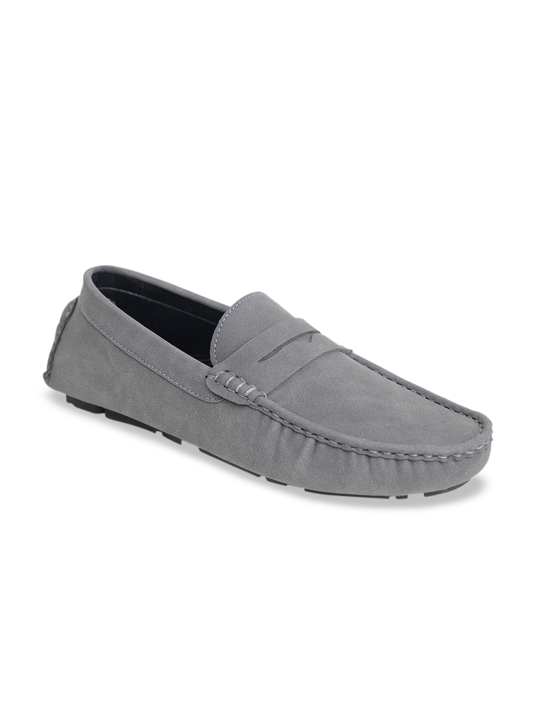

HIGHLANDER Men Grey Suede Driving Shoes