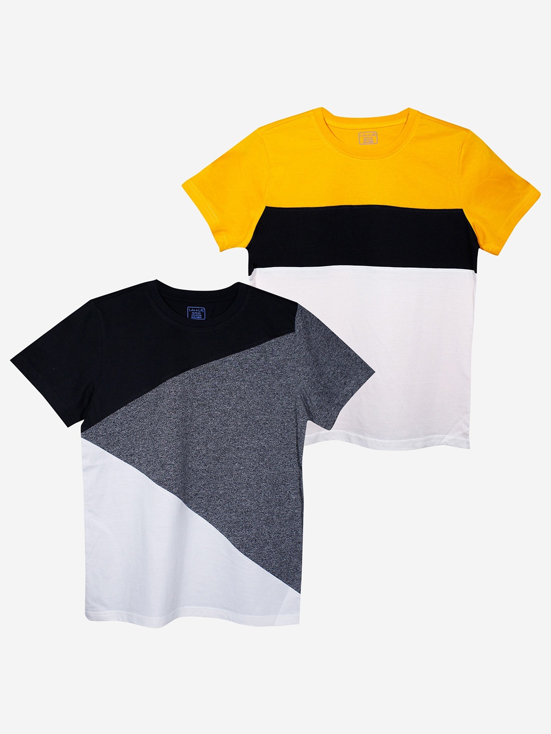 

Luke & Lilly Boys Multi Pack of 2 Colourblocked V-Neck T-shirt