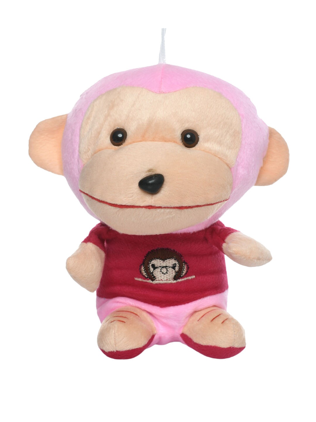 

DukieKooky Unisex Kids Pink & Beige Little Monkey Soft Toy