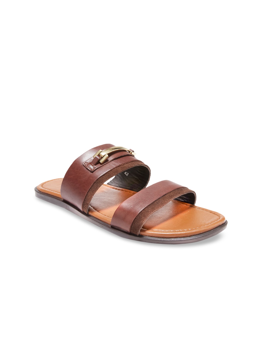 

dmodot Men Brown Open Toe Flats