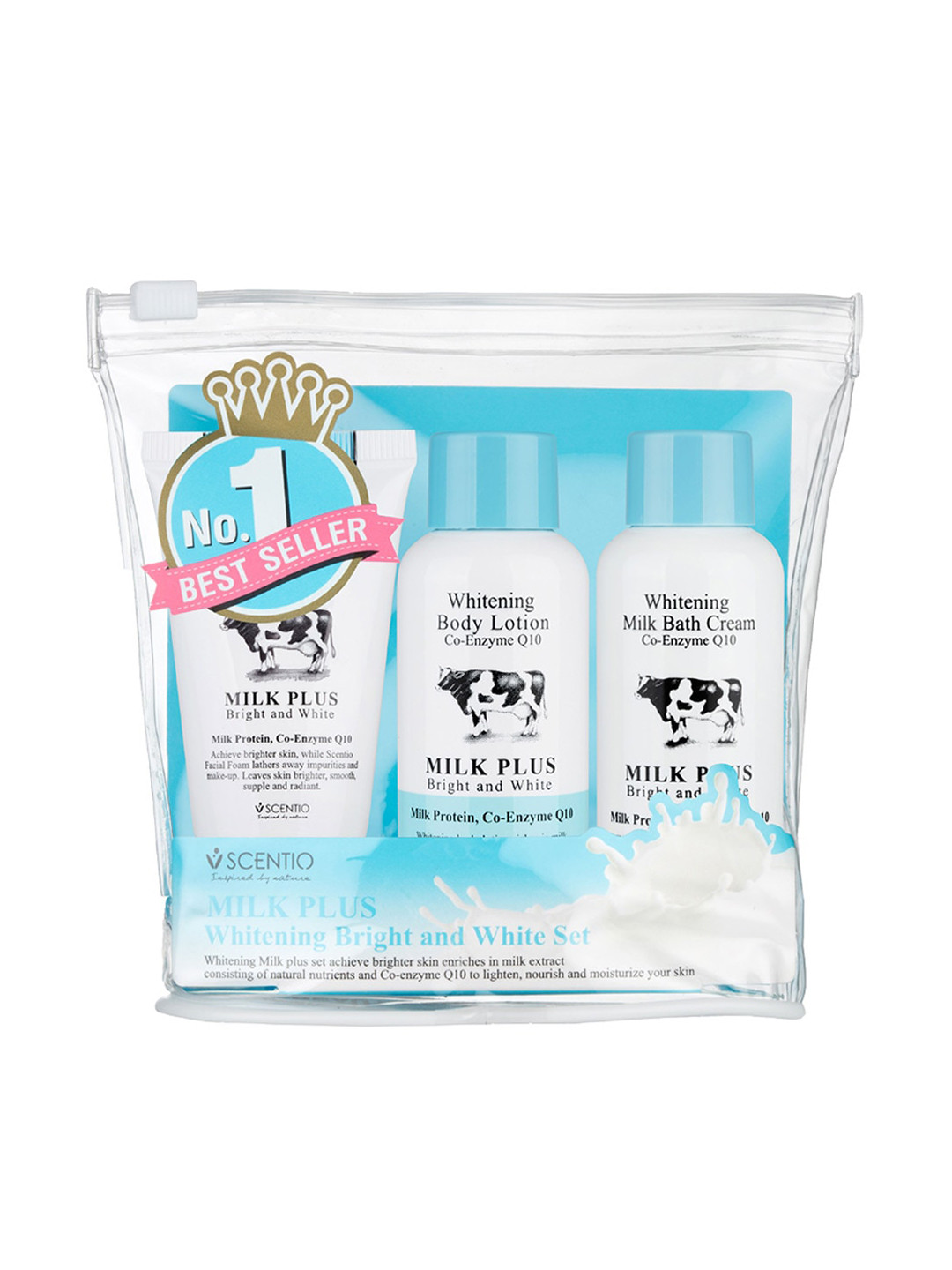 

BEAUTY BUFFET Scentio Milk Plus Whitening Bright Set 125ml, White