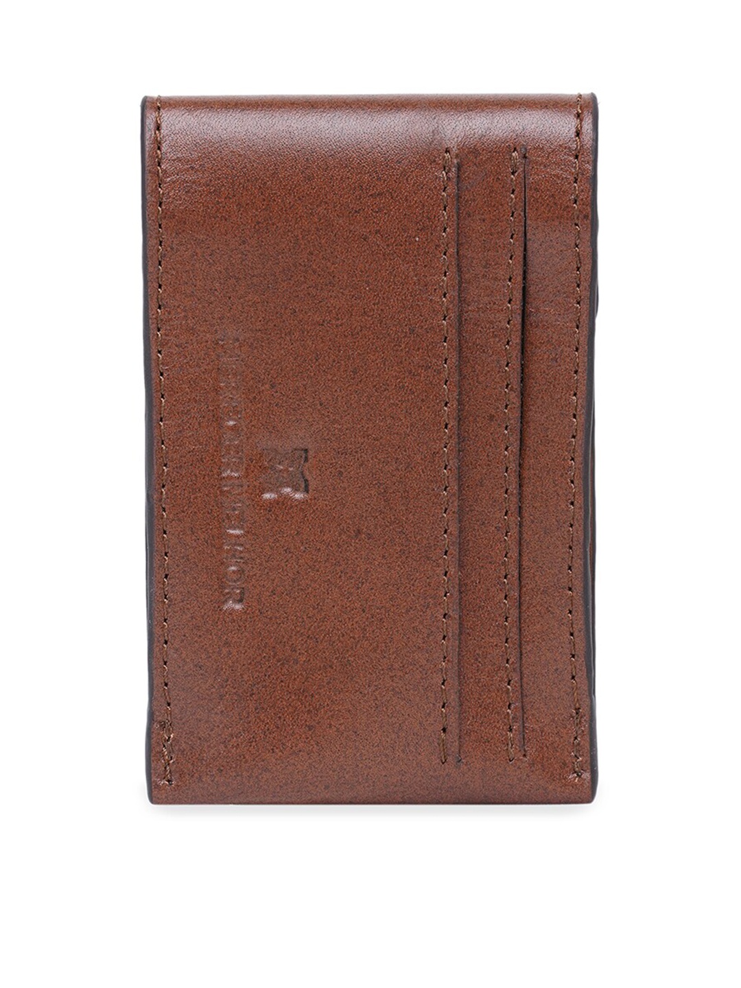 

MERECER MELHOR Unisex Brown Solid Leather Card Holder