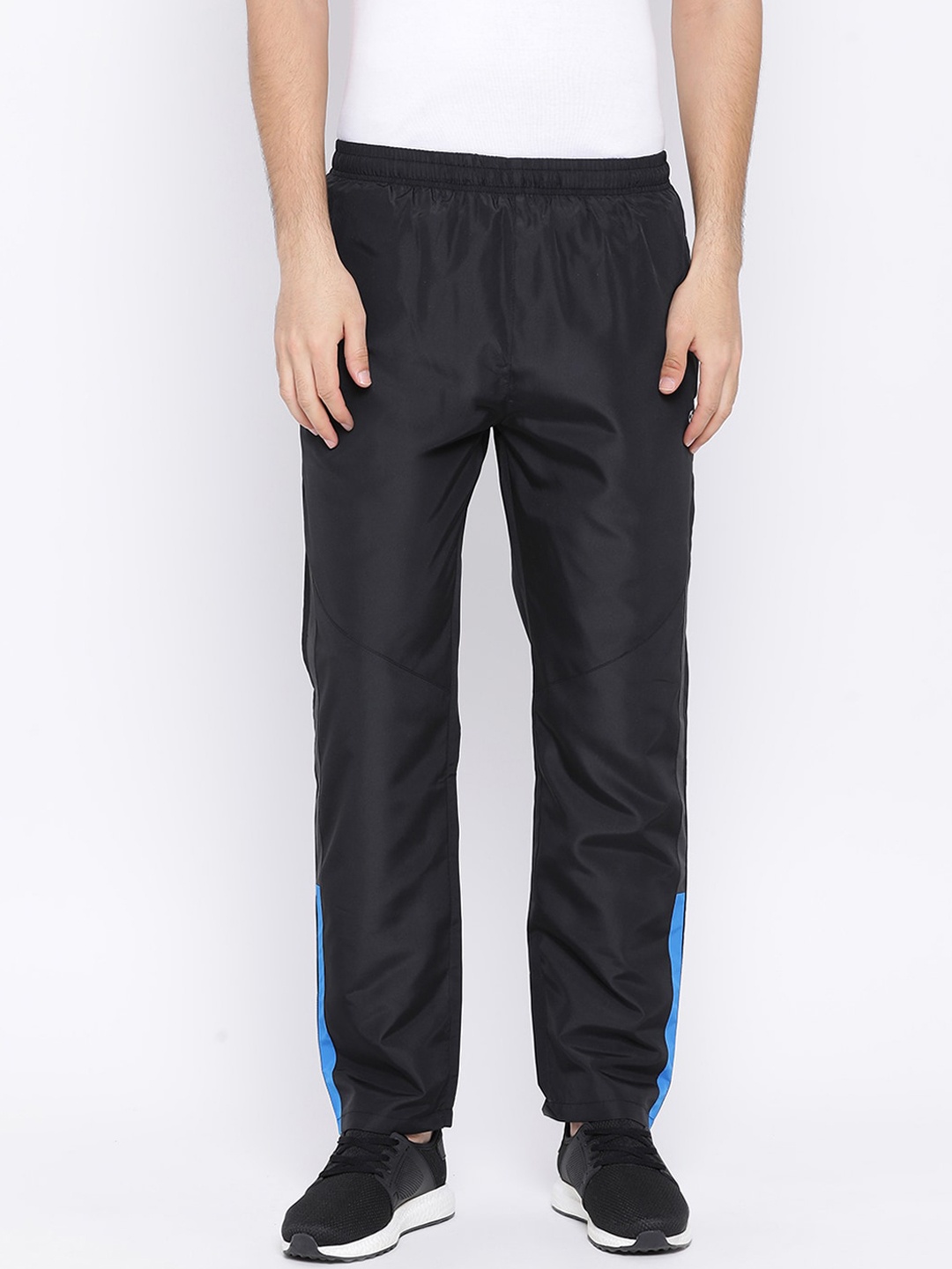 

Spolei Men Black Solid Slim-Fit Track Pants