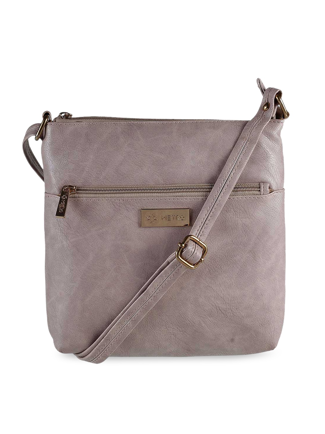 

Metro Beige PU Shopper Sling Bag