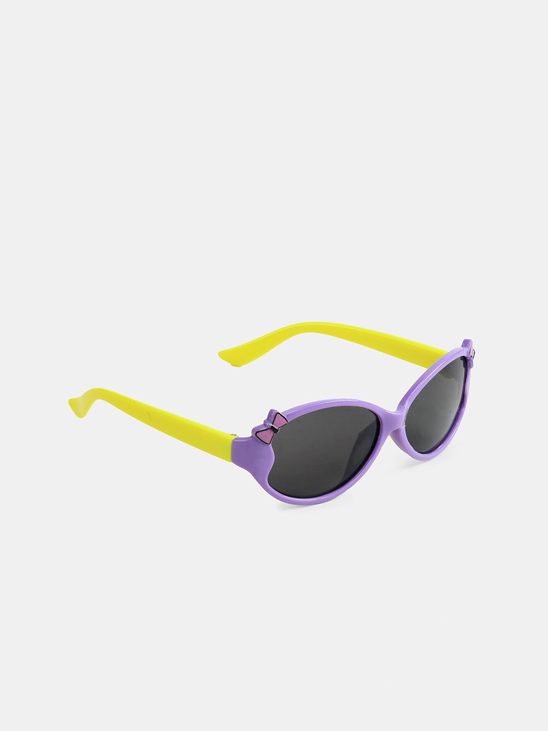 

DukieKooky Girls Black Lens & Purple Oval Sunglasses with UV Protected Lens