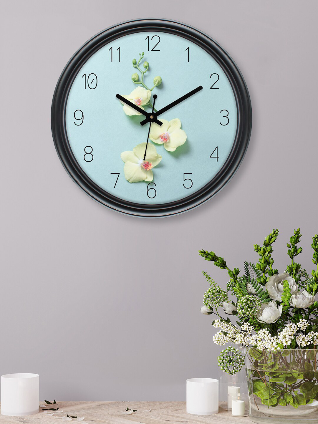 

RANDOM Blue Printed Contemporary Wall Clock