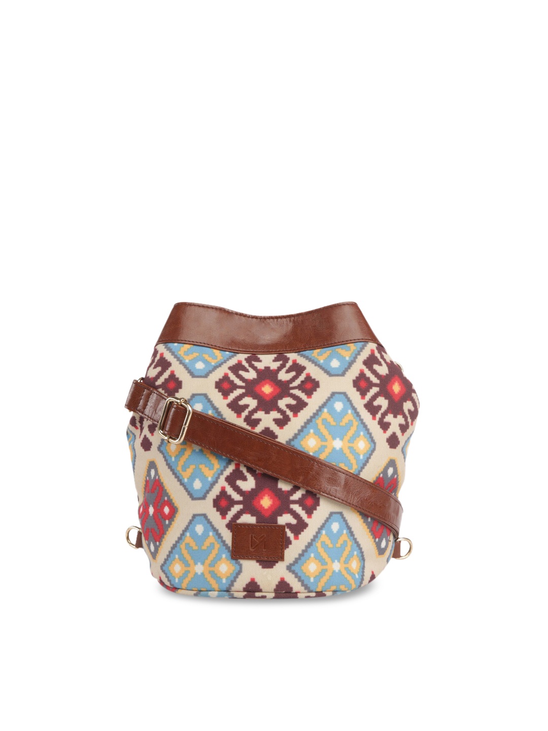 

IMARS Multi Ethnic Motifs Bucket Sling Bag