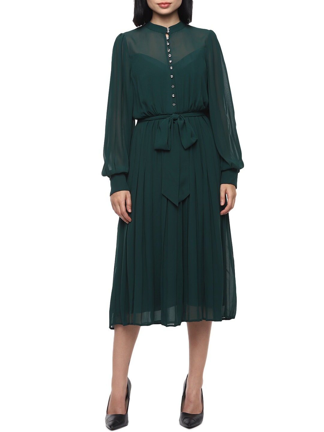 

Phase Eight Green A-Line Midi Dress