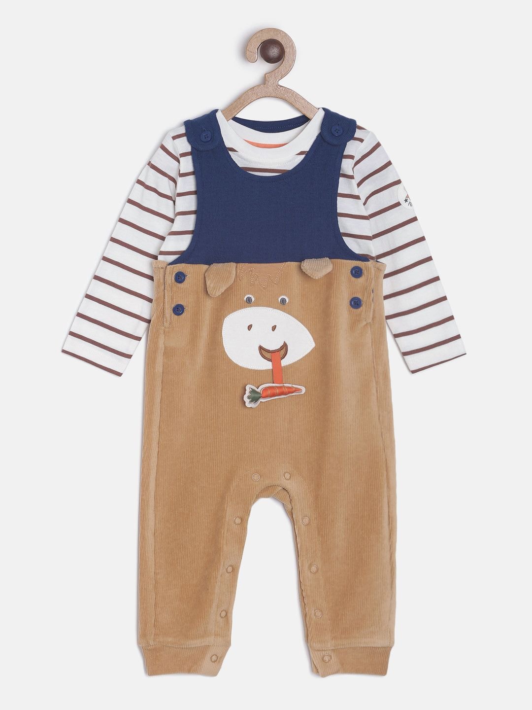 

MINI KLUB Boys Multi Printed T-shirt with Dungaree