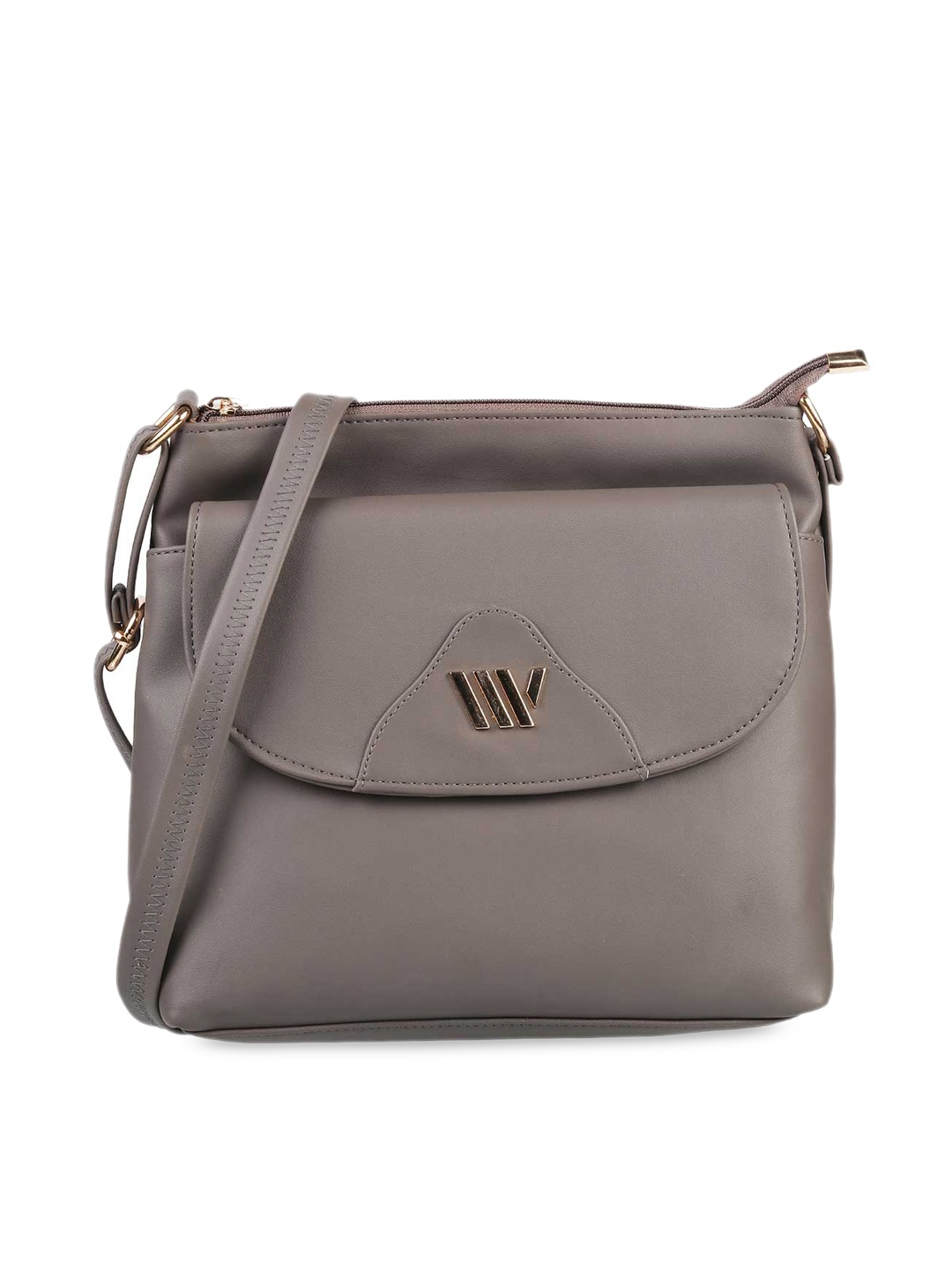 

WALKWAY by Metro Grey Textured Structured Sling Bag