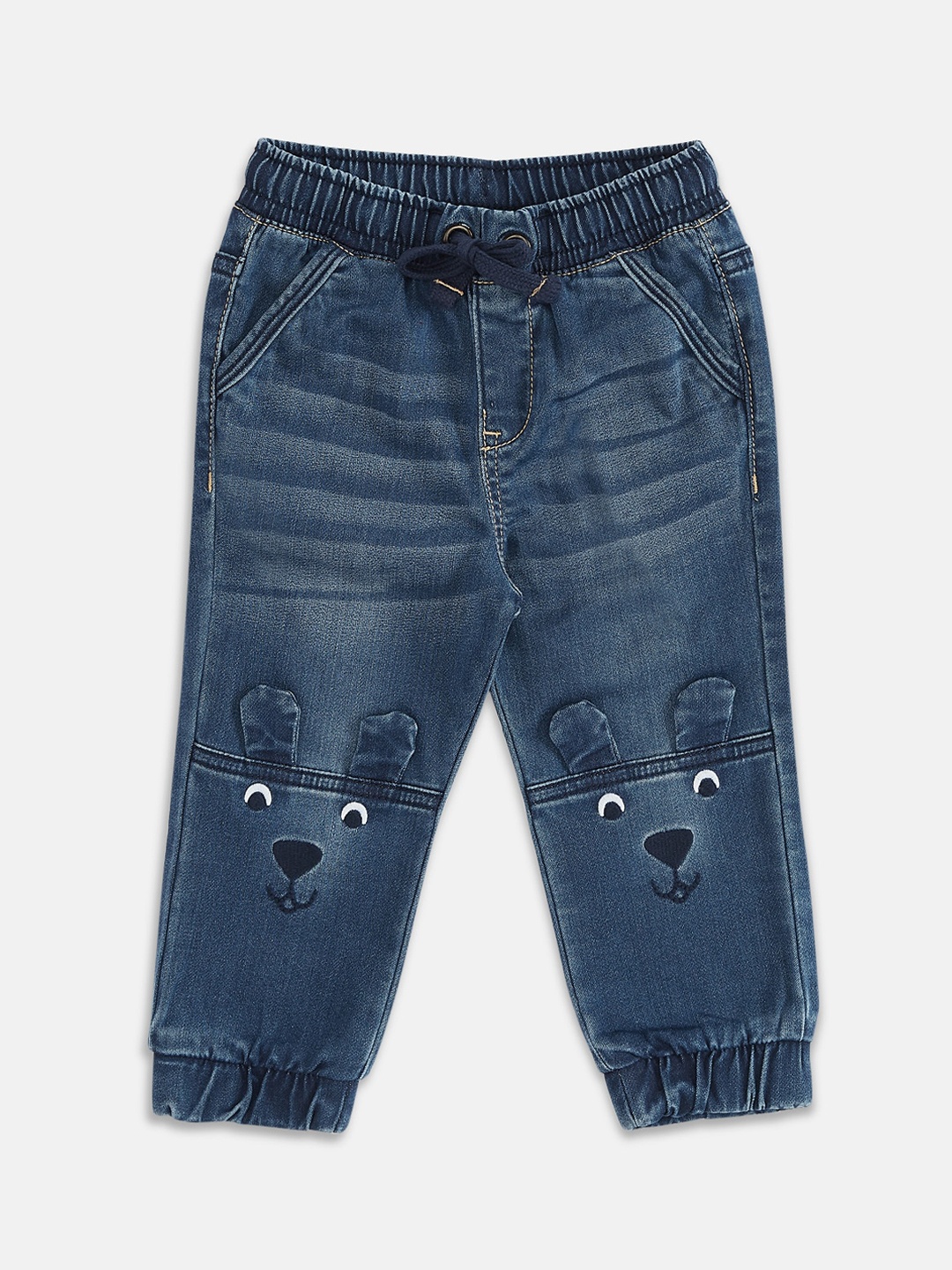 

Pantaloons Baby Boys Blue Light Fade Jeans