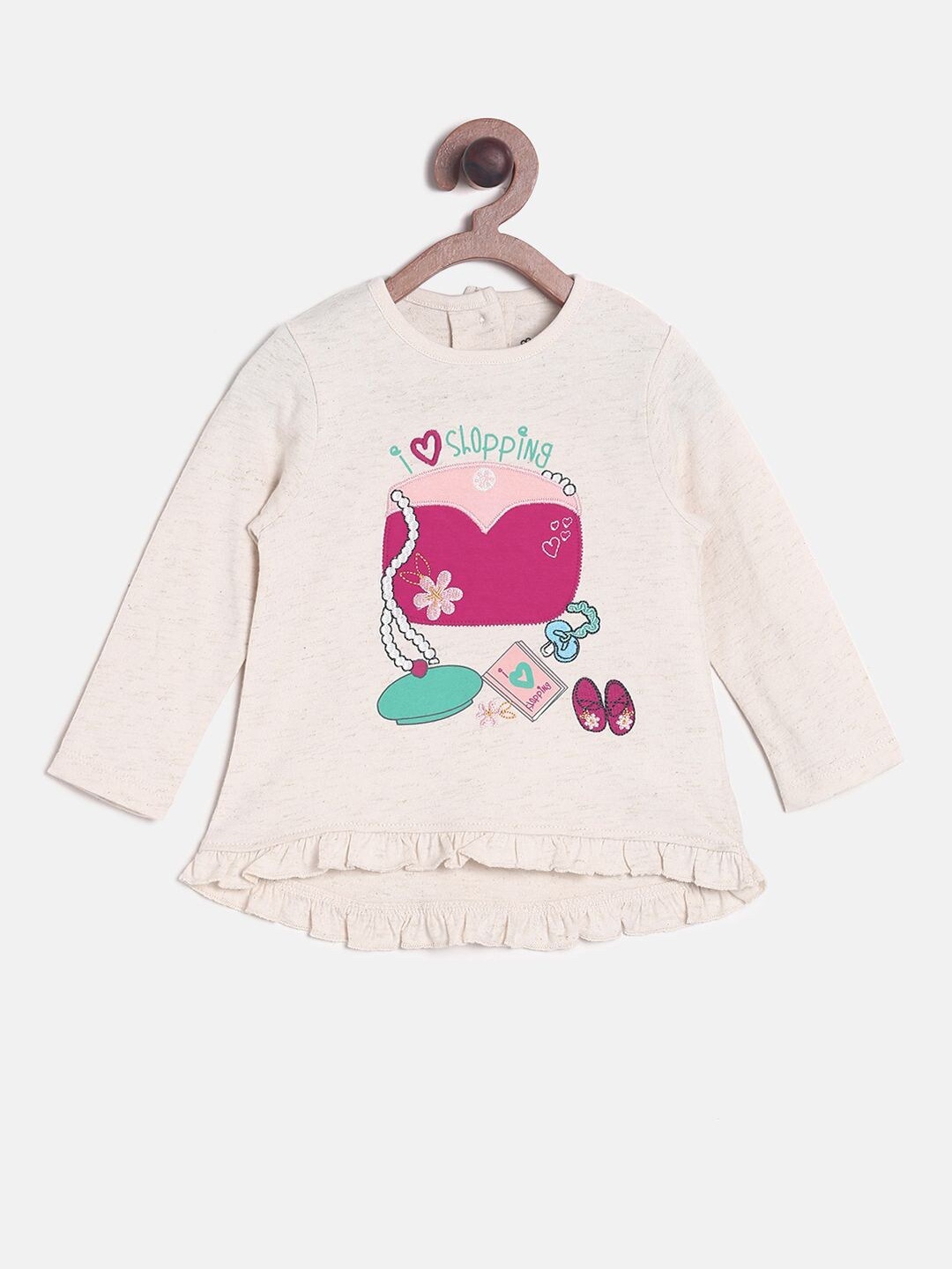 

MINI KLUB Girls Peach Regular Top