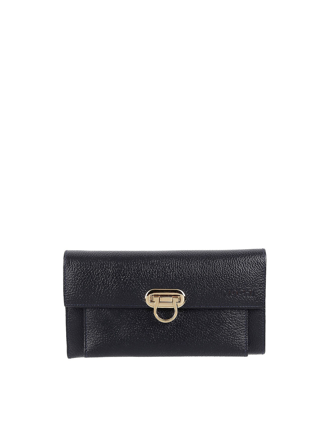 

Mochi Navy Blue Textured Envelope Clutch