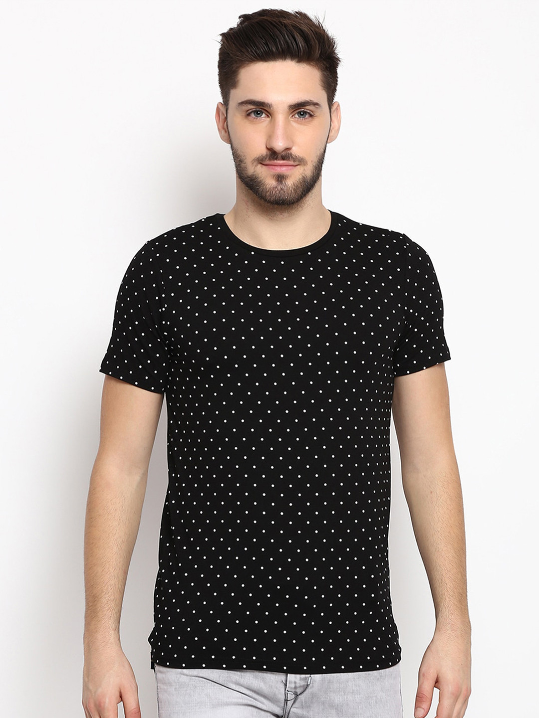 

V2 Value & Variety Men Black Printed T-shirt