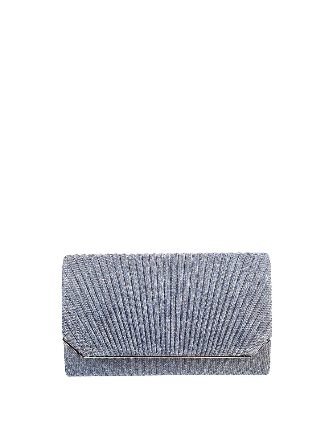 

Metro Blue Embellished Envelope Clutch