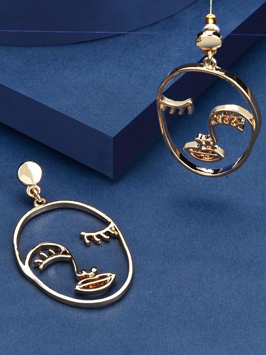 

Accessorize London Gold-Plated Contemporary Design Drop Earrings