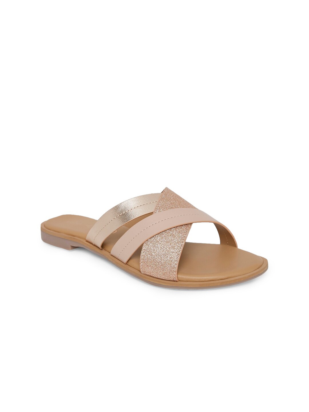 

Forever Glam by Pantaloons Women Peach Open Toe Flats