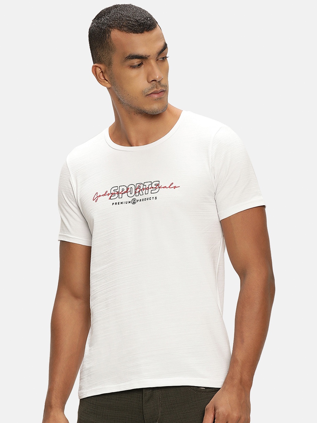 

V2 Value & Variety Men White Typography Printed T-shirt
