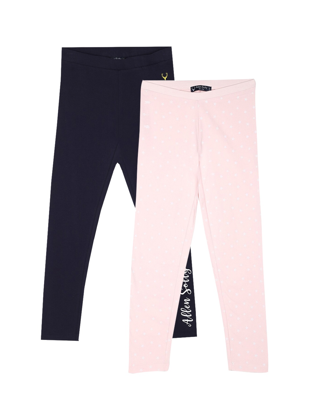 

Allen Solly Junior Girls Pack Of 2 Ankle-Length Leggings, Navy blue