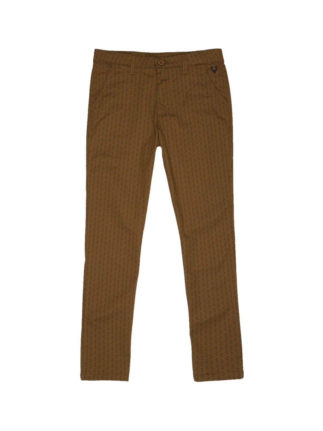 

Allen Solly Junior Boys Brown Printed Regular Trousers