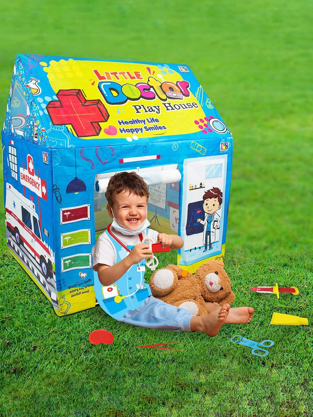 

Wembley Toys Multicolor Doctor Play Tent House with Led Lights For Kids, Multi
