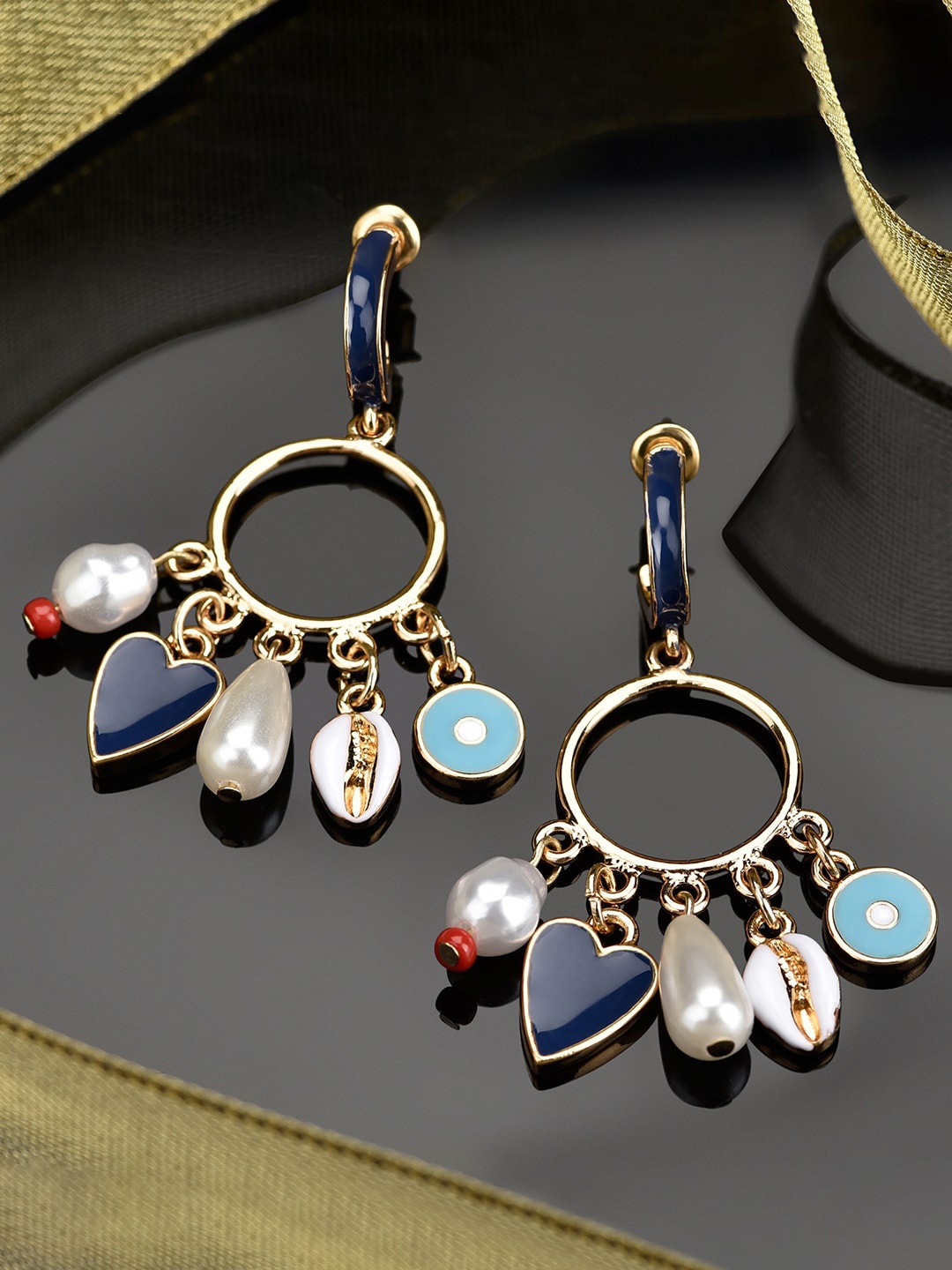 

Accessorize Multicoloured Contemporary Charm Drop Earrings, Multi