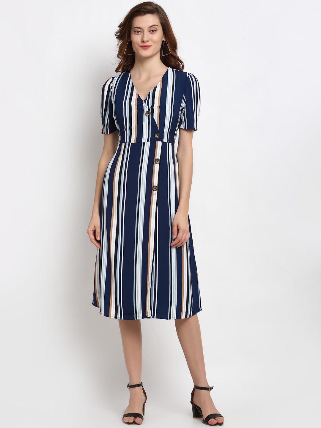 

Gipsy Navy Blue Striped Dress