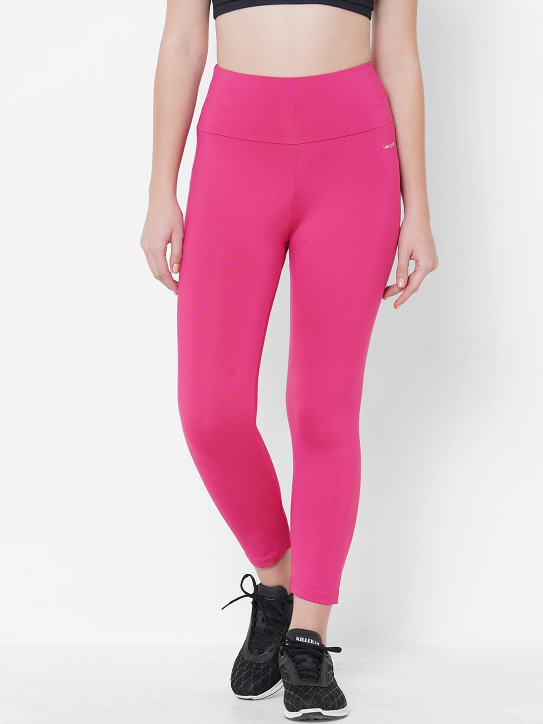 Sweet Dreams Women Pink Solid Workout Tights