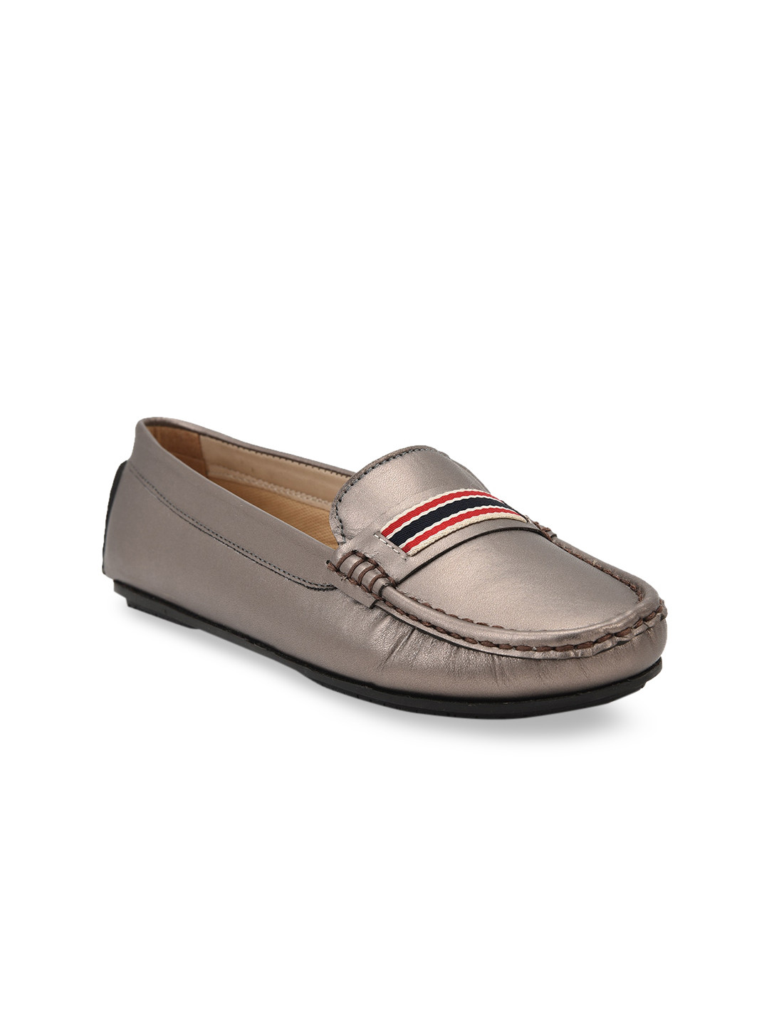 

Liberty Women Gunmetal-Toned Ballerinas Flats, Metallic