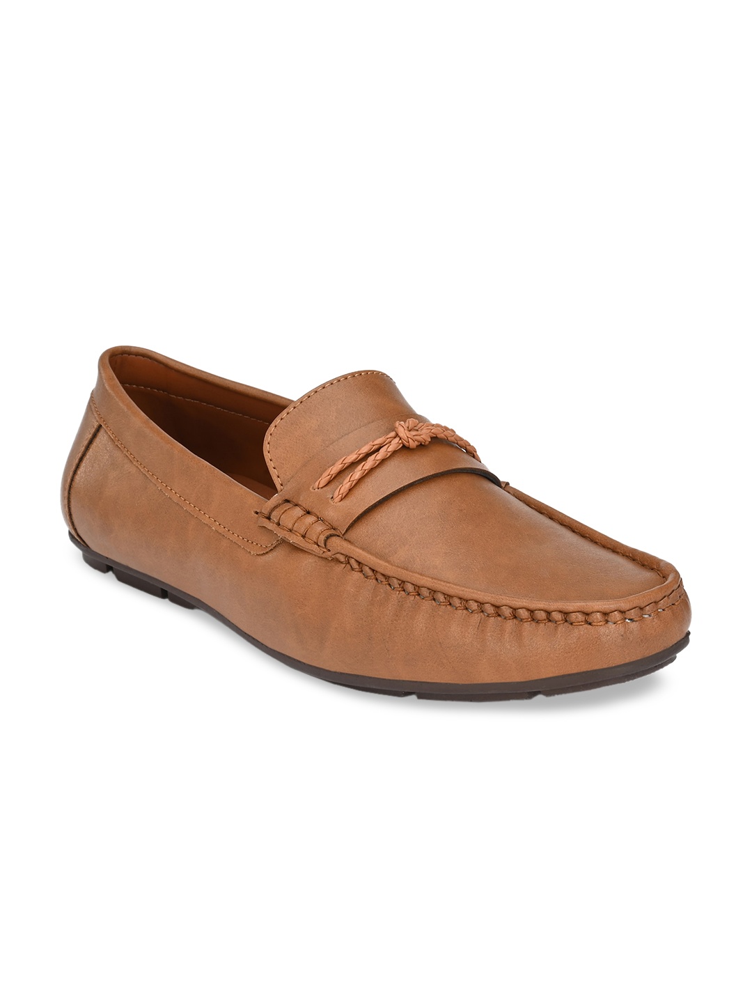 

Mast & Harbour Men Tan Solid Regular Loafers