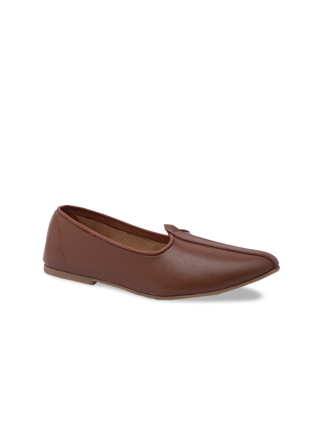 

Regal Men Tan-Brown Solid Formal Slip-Ons
