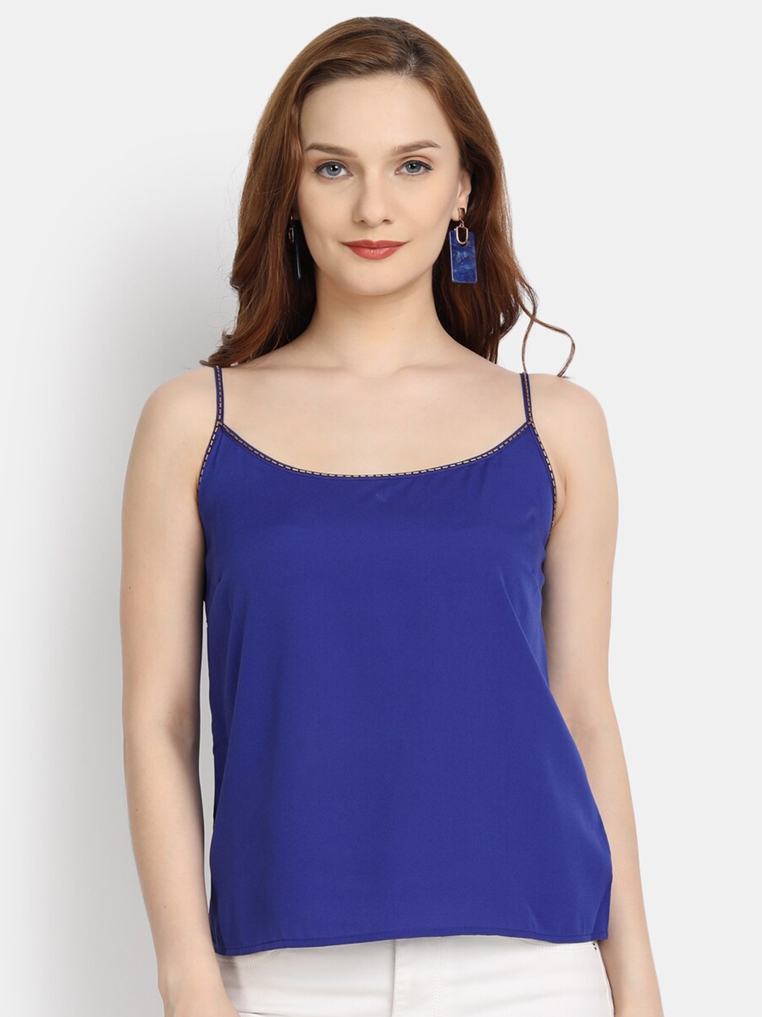 

LY2 Blue Crepe Regular Top