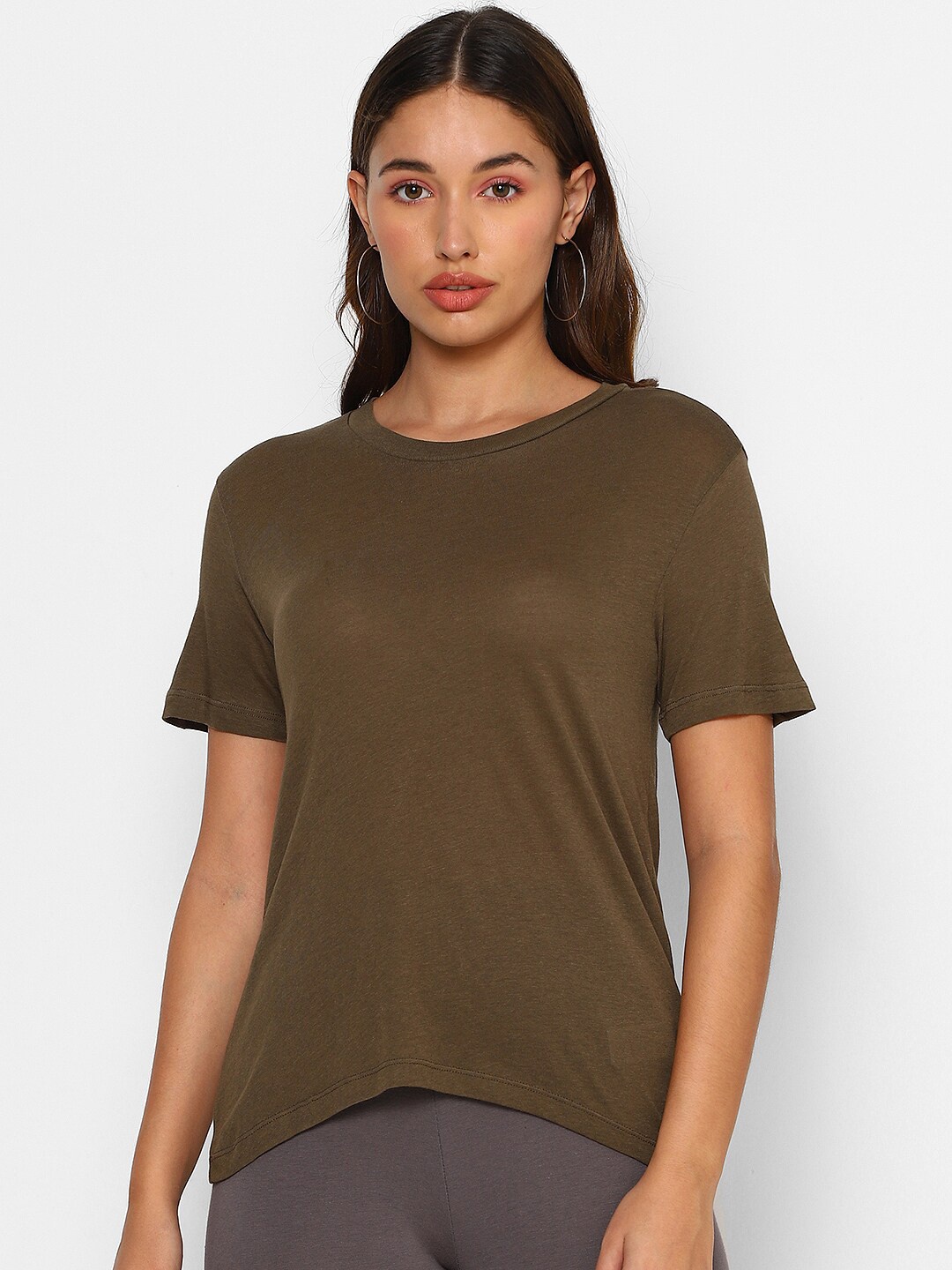 FOREVER 21 Olive Green Regular Top
