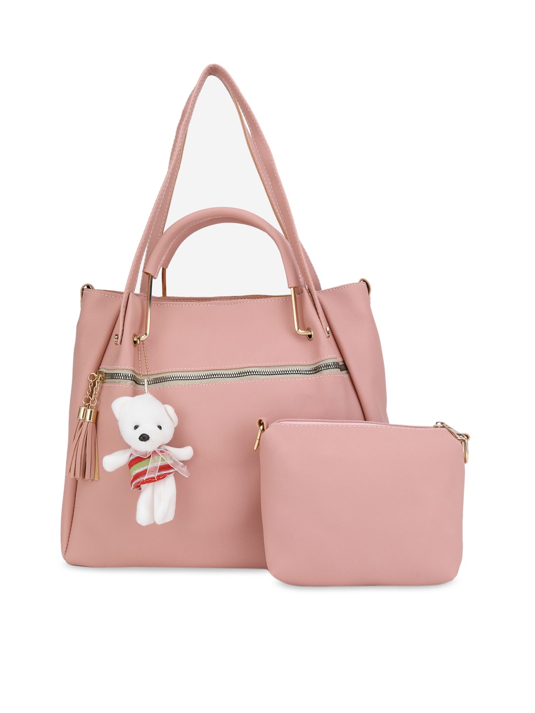 

Stropcarry Women Pink Structured Shoulder Bag With Pouch