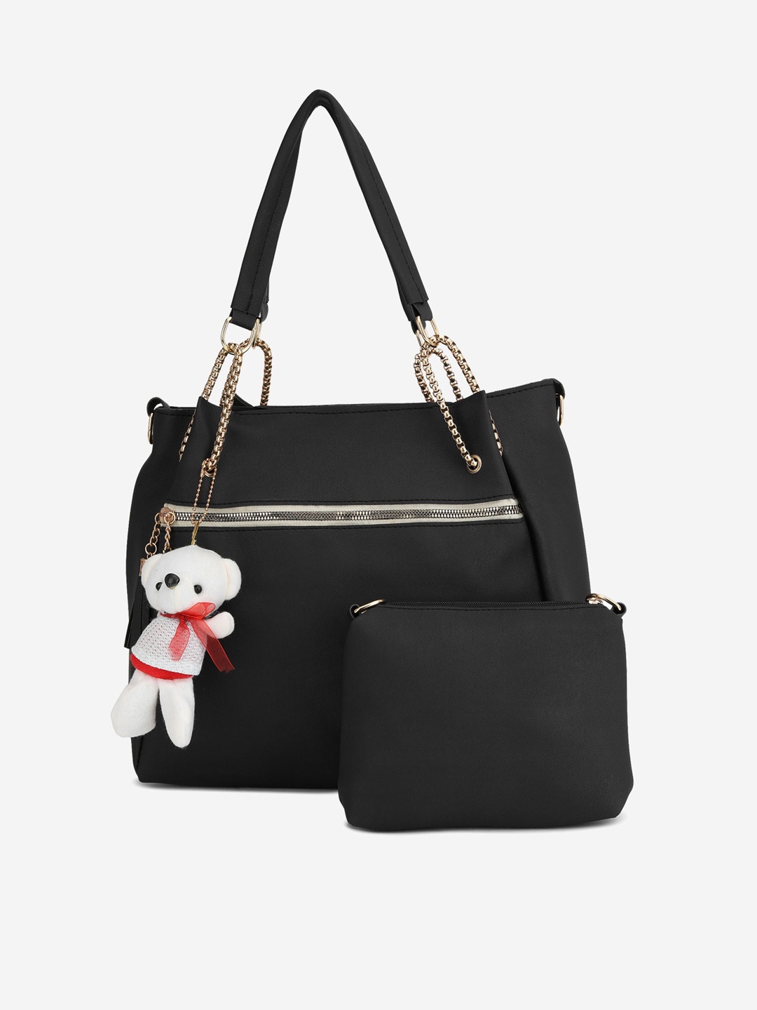 

Stropcarry Grey Solid Shoulder Bag With Pouch