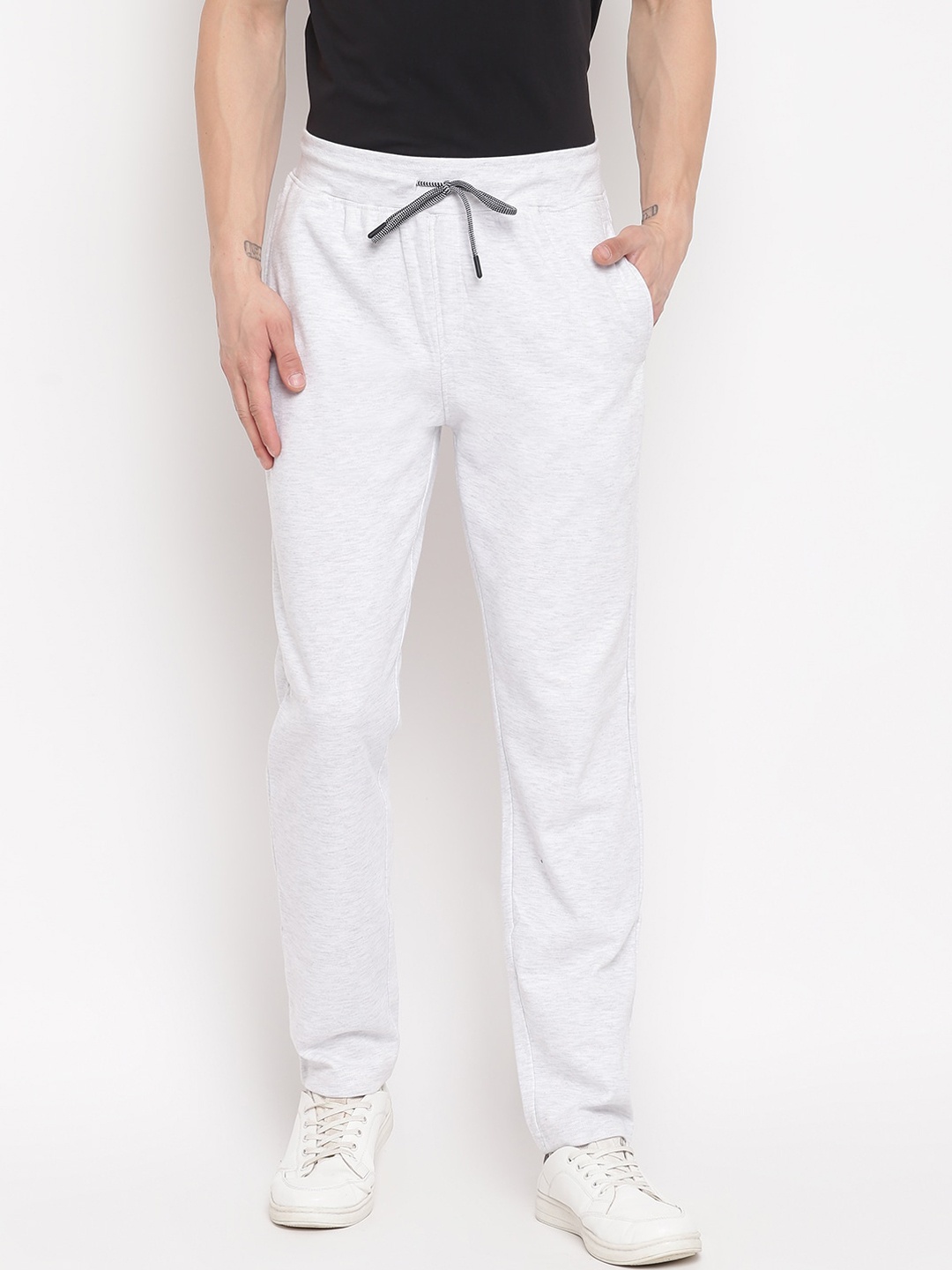 

Richlook Men Grey Solid Straight Fit Track Pants