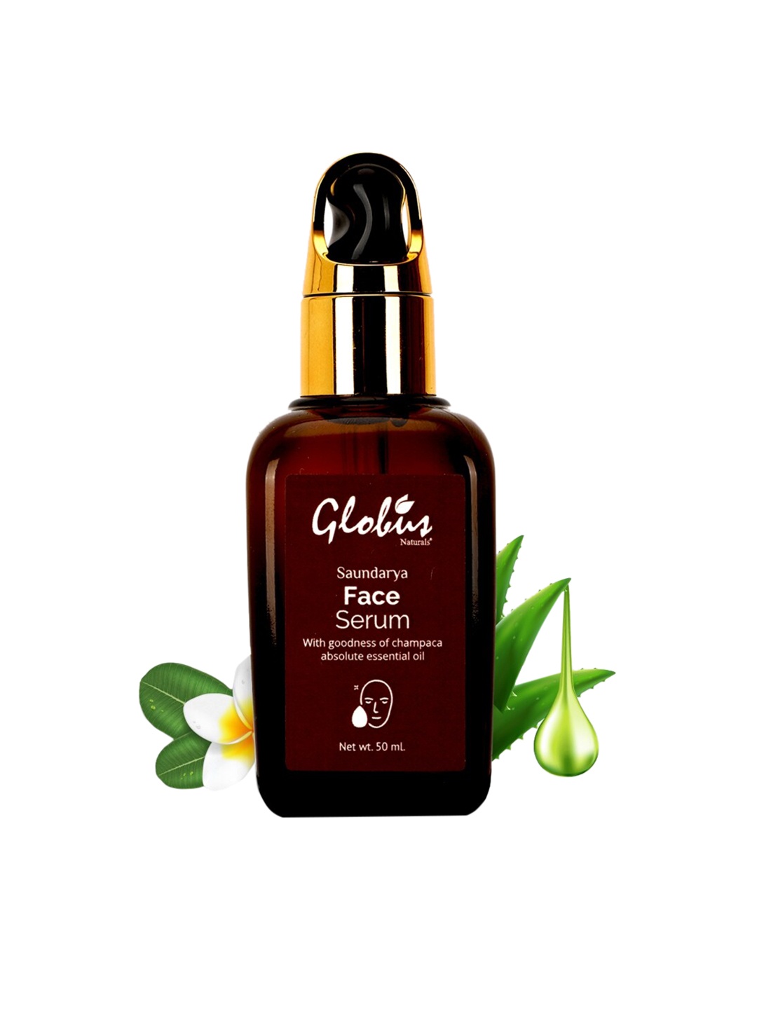 

Globus naturals Saundarya Face Serum With Goodness Of Champaca Absolute Essential Oil, Transparent