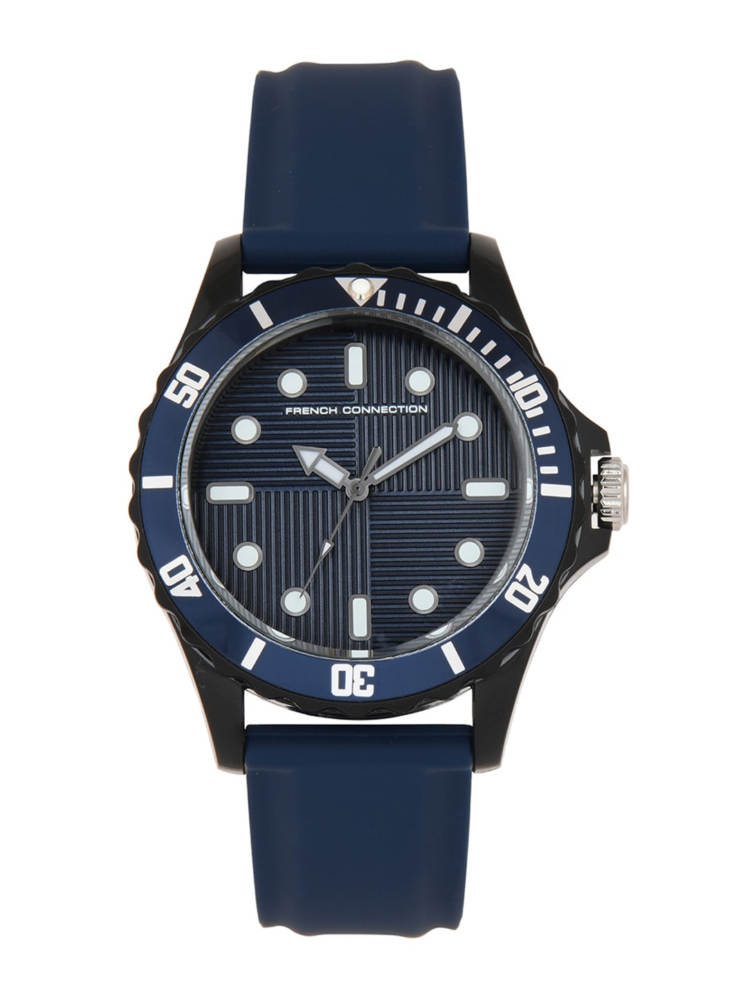 

French Connection Unisex Navy Blue Analogue Watch