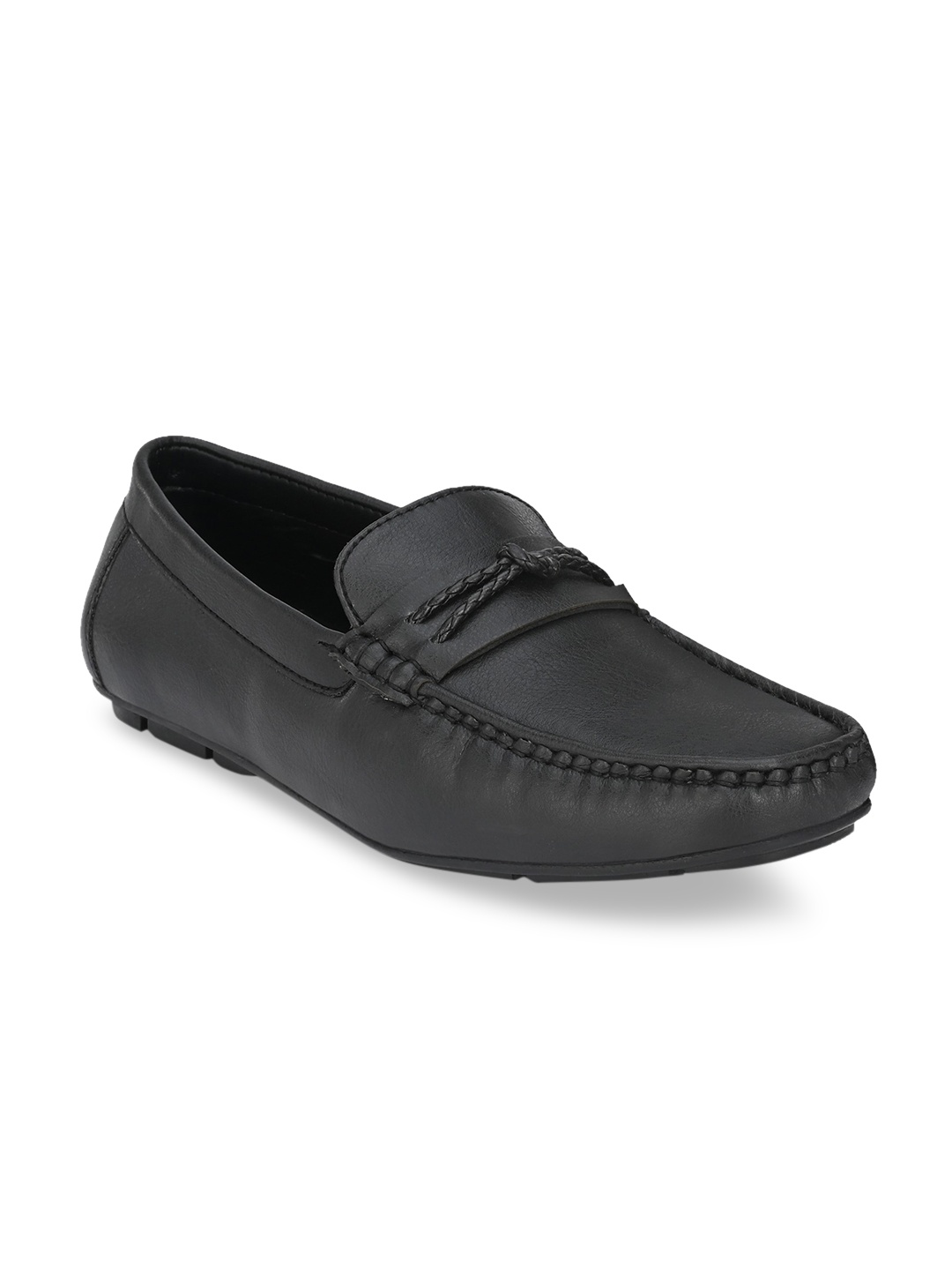 

Mast & Harbour Men Black Penny Loafers