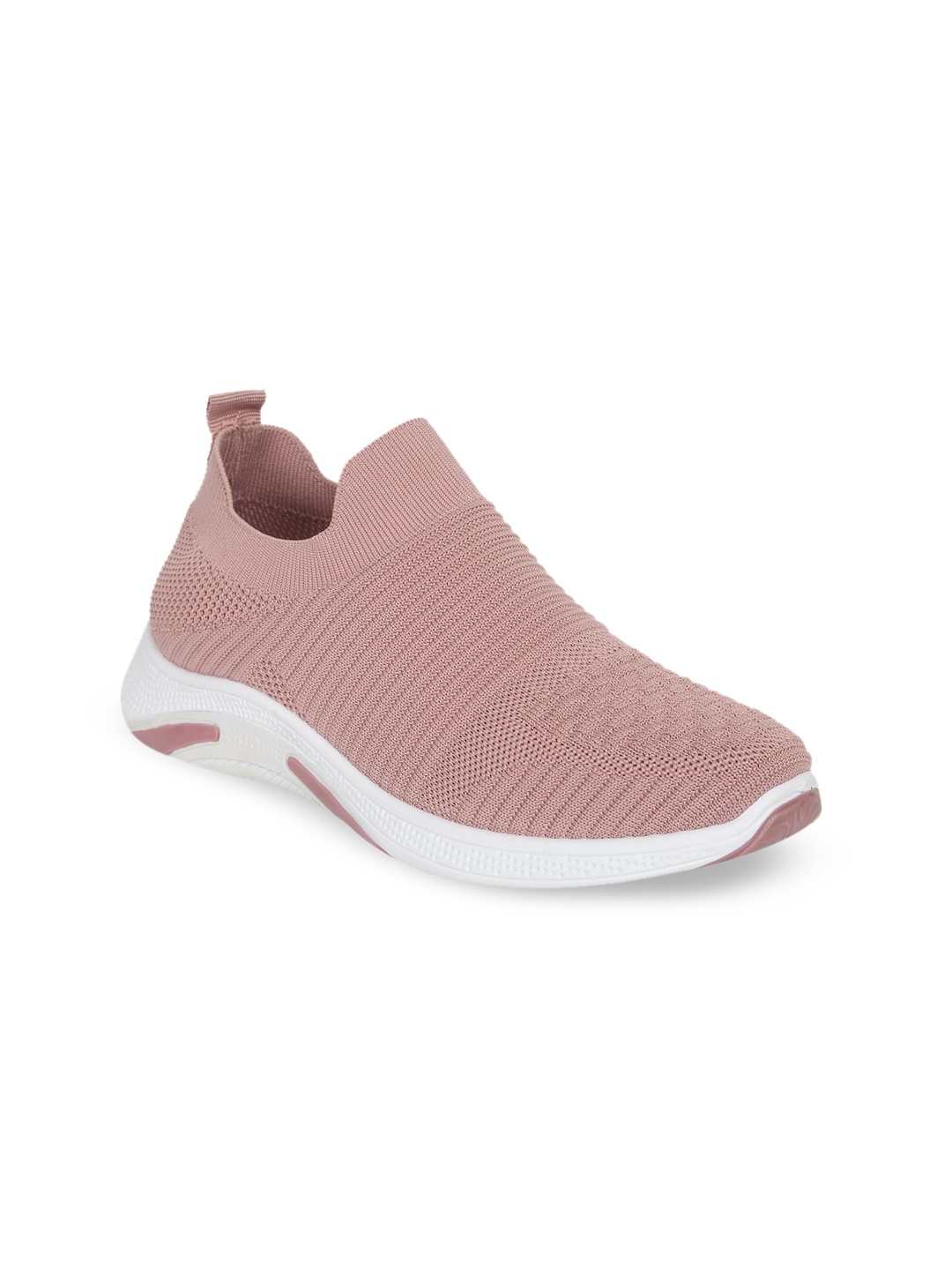 

WOMENS BERRY Women Pink Woven Design Slip-On Sneakers