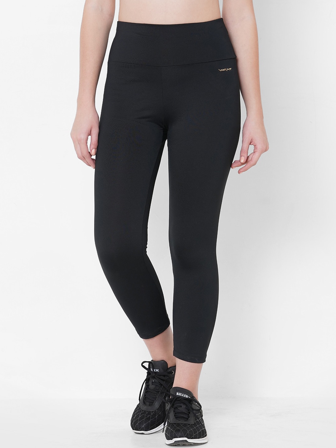 

Sweet Dreams Women Black Solid Workout Tights