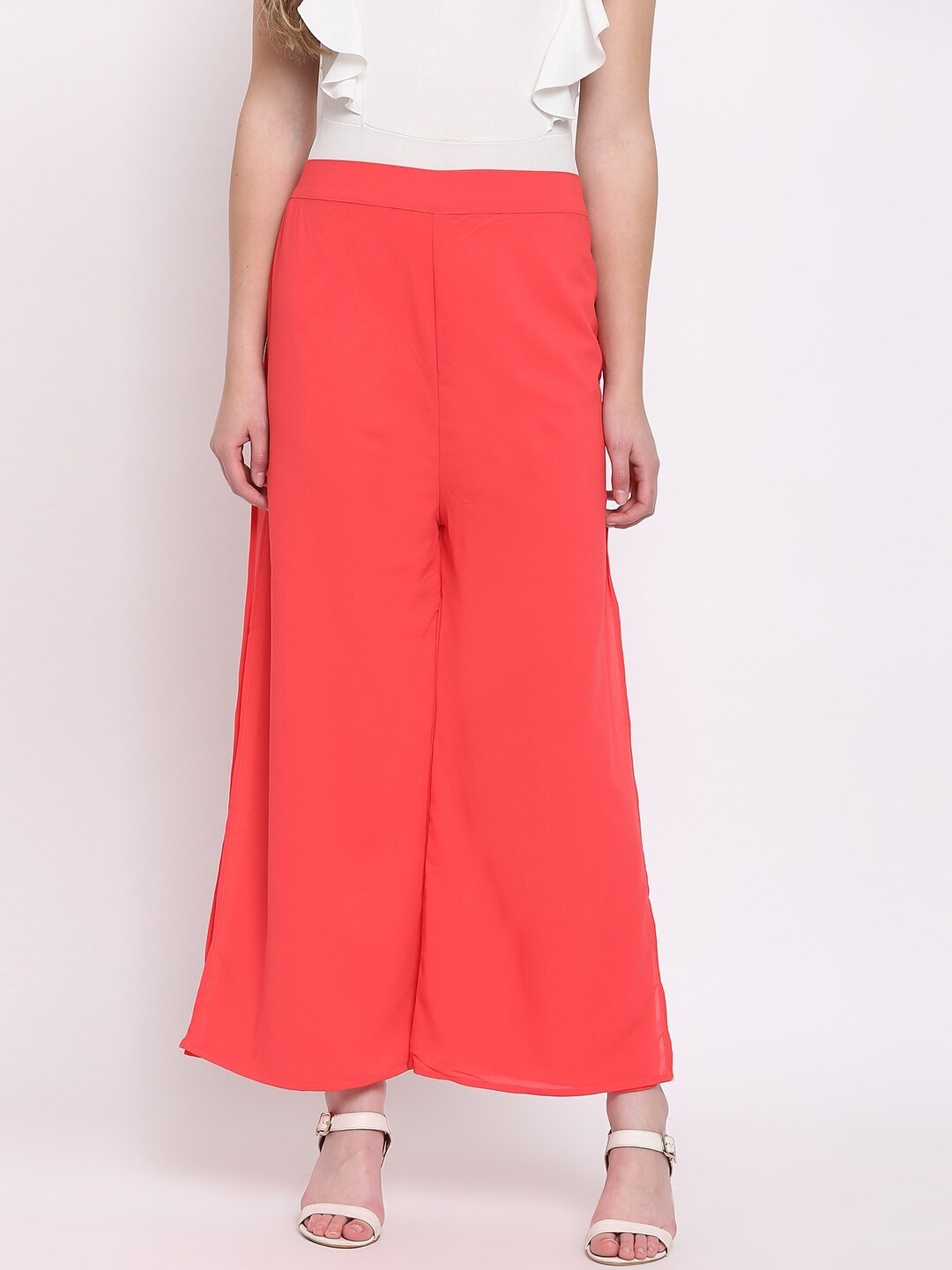 

RIVI Women Coral Georgette Palazzos