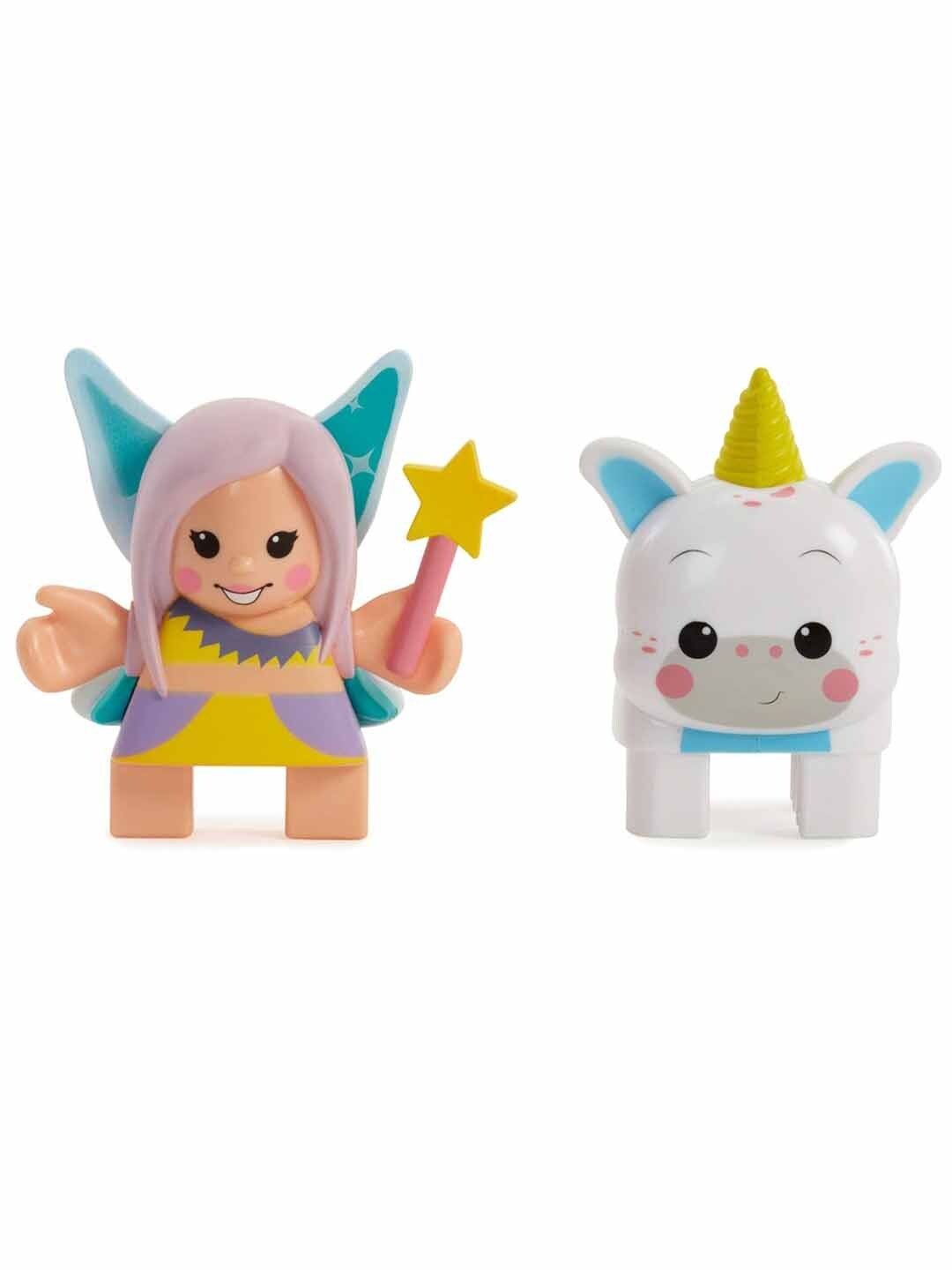

Little Tikes Kids White & Beige Waffle Blocks Double Figure Fairy & Unicorn Action Figure
