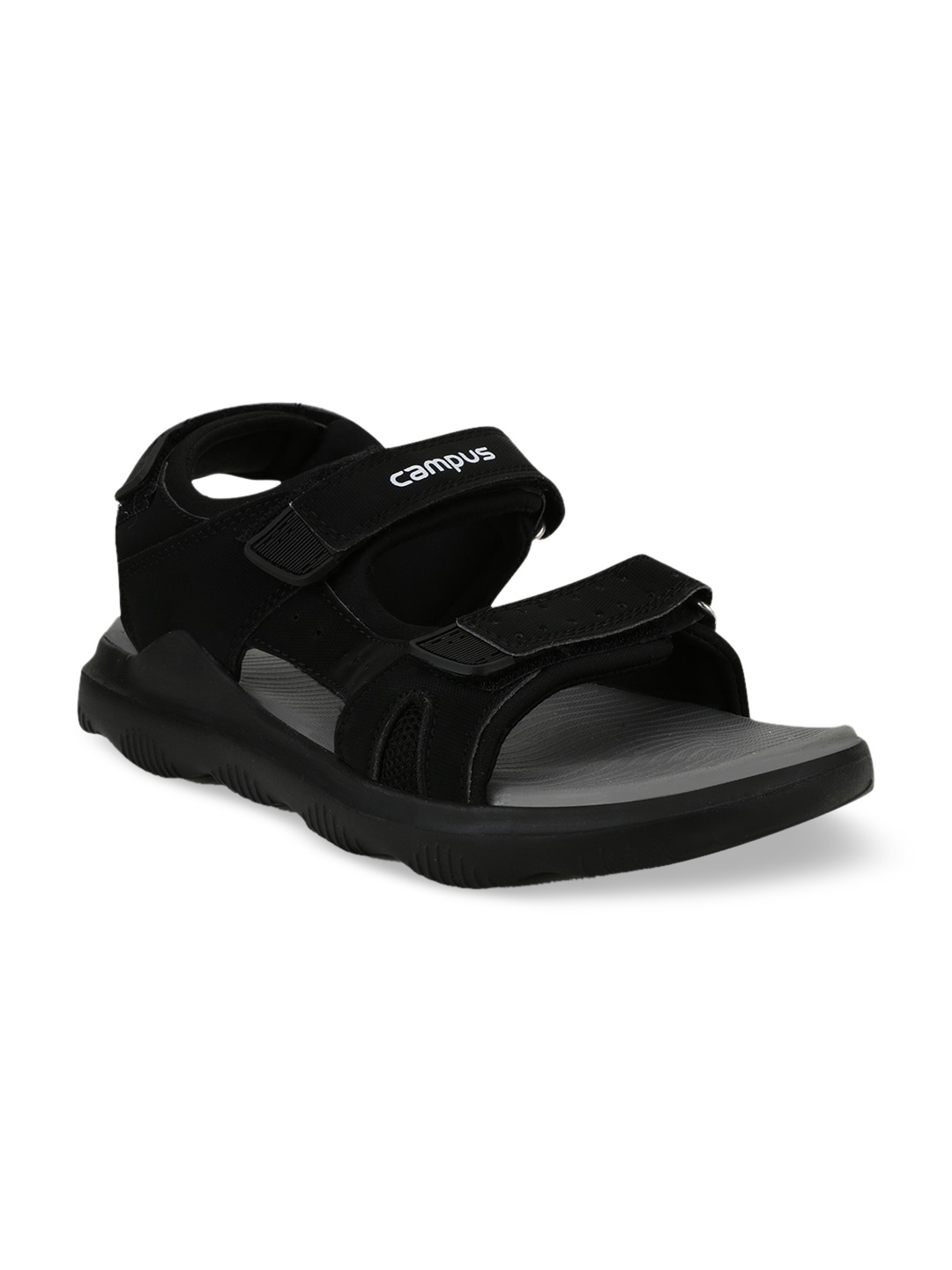 

Campus Men Sandals, Black